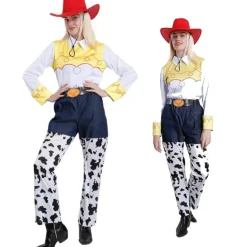 Disfraz Jessie Toy la Vaquera Amiga Woody Traje Sombrero Cowboy Rojo Mujer Adulto