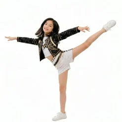Best Kebedo Moda Disfraz K-Pop para Niña Idol Coreana 3 piezas Tallas 3-12 años