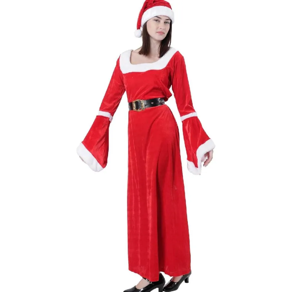 Disfraz Mamá Noel Terciopelo Rojo