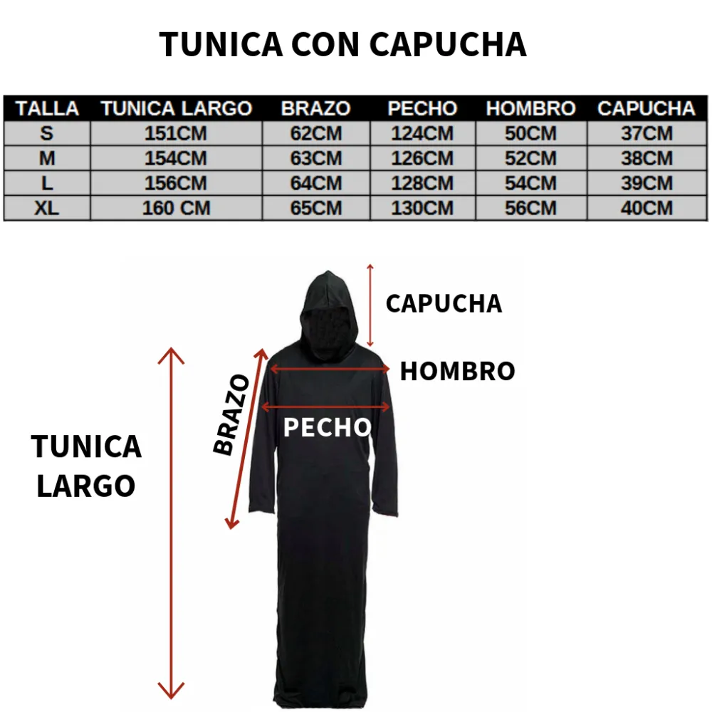 New Kebedo Moda Disfraz Monja Poseída Película de Terror - Túnica, Máscara látex, Guantes y Cruz para Adulto