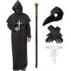 Online Kebedo Moda Disfraz Monje Peste Negra Adulto