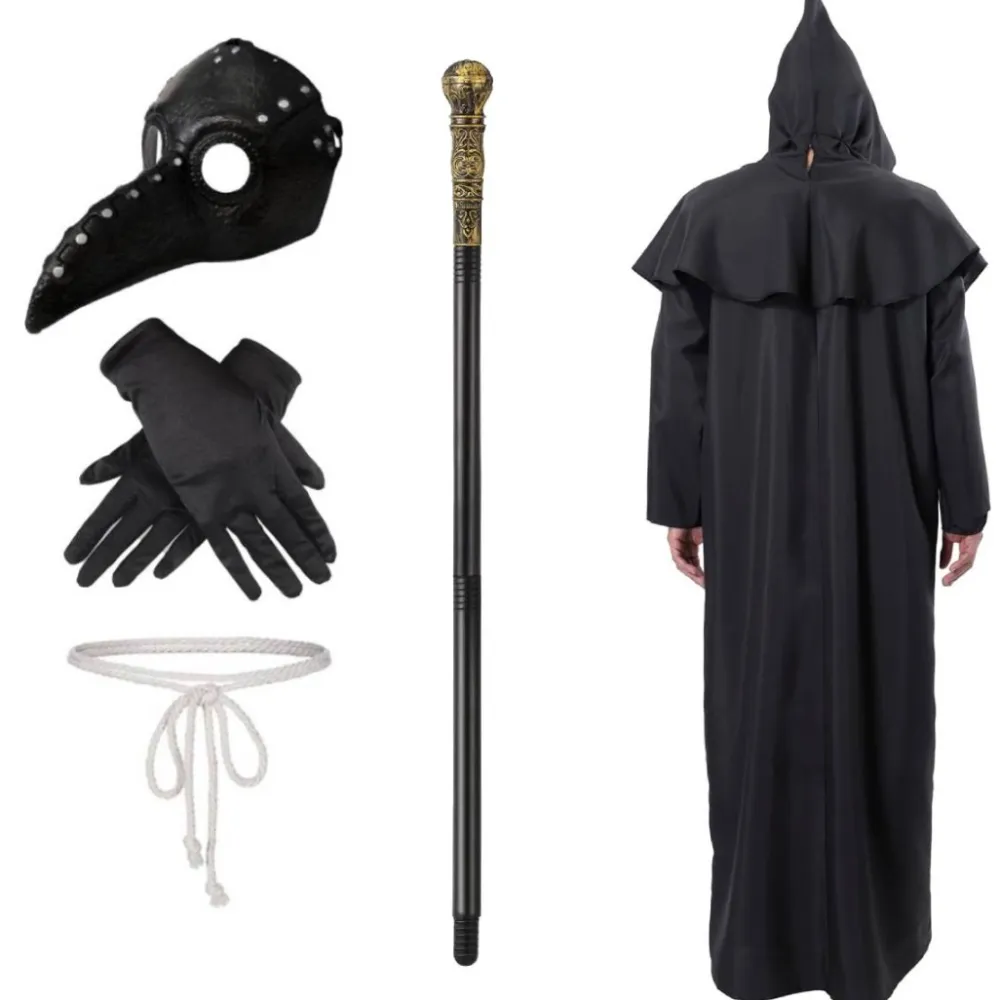Online Kebedo Moda Disfraz Monje Peste Negra Adulto