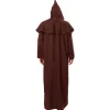Discount Kebedo Moda Disfraz Monje Sacerdote Túnica Marrón Adulto