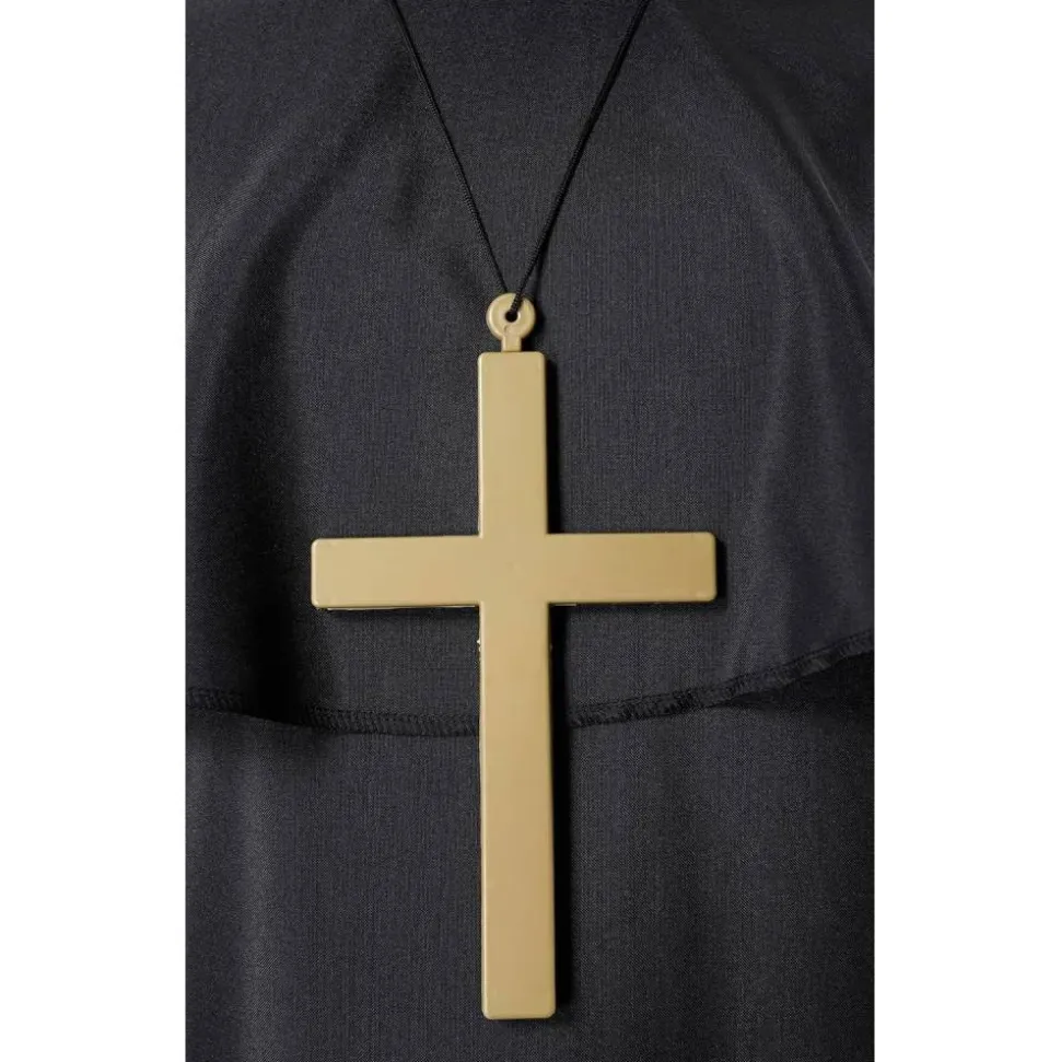 Disfraz Monje Sacerdote Túnica Negra Adulto