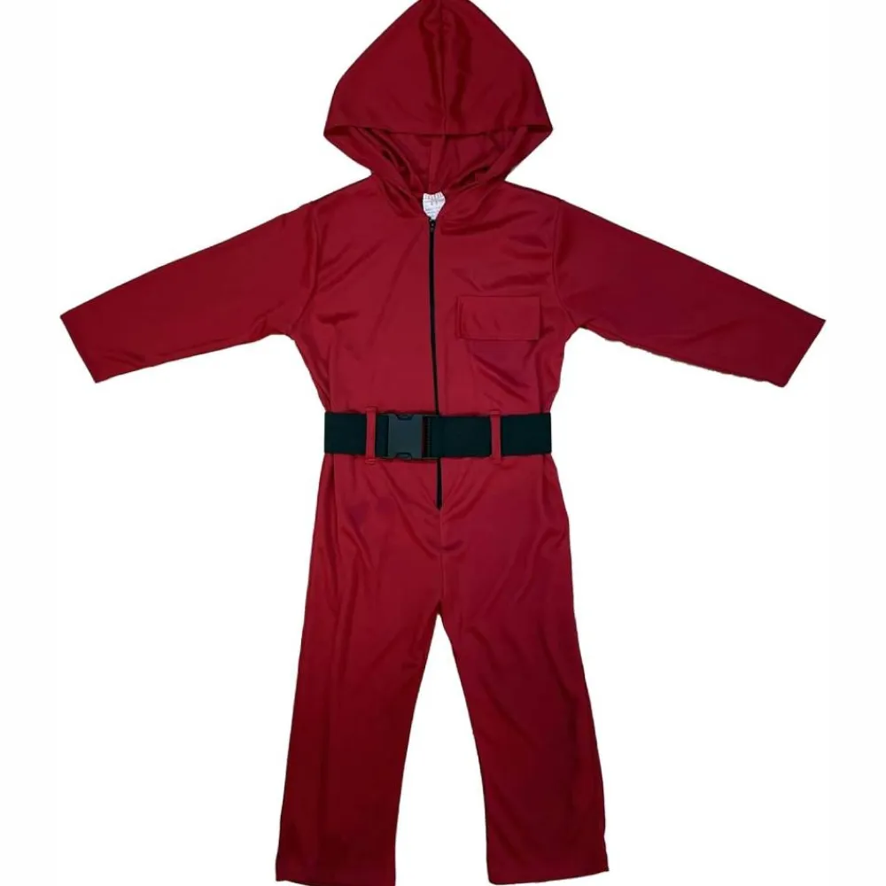 Discount Kebedo Moda Disfraz Mono Rojo Soldado con Máscara Cuadro de El Juego del Calamar Infantil