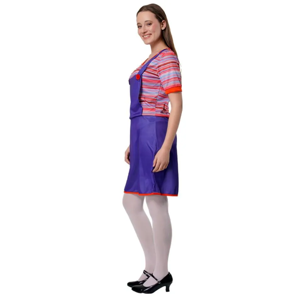 Disfraz Muñeca Malvada Vestido Mujer Retro Adulta la Novia de Chucky Terror