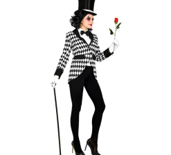 Disfraz o Chaqueta de Arlequina Elegante a Cuadros para mujer
