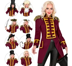 Discount Disfraz o Chaqueta de Frac Burgundy Parade para mujer