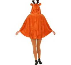 Outlet Disfraz o Poncho de Reno Coqueta con capucha para mujer