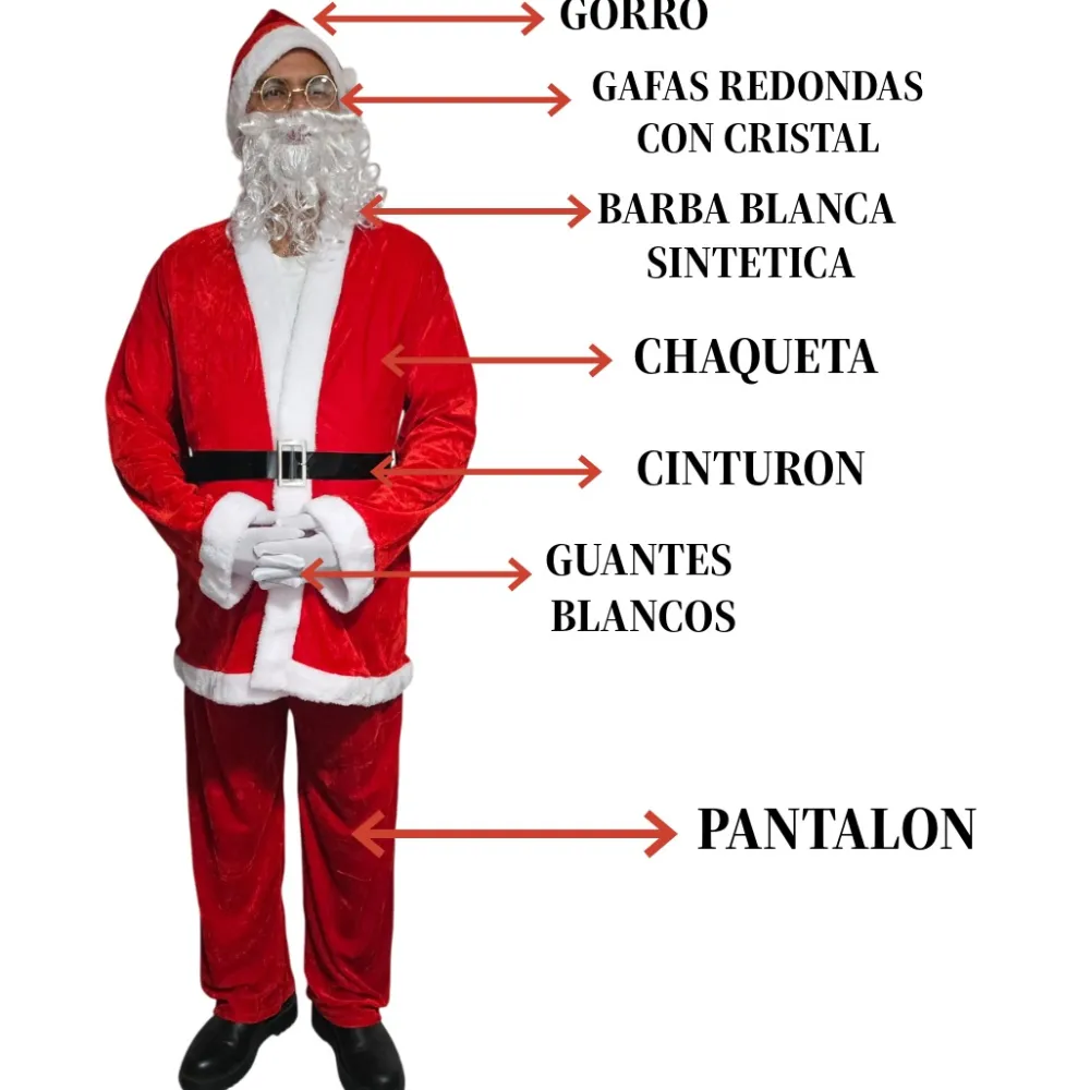 Sale Kebedo Moda Disfraz Papá Noel Clásico Traje Santa Claus Adulto