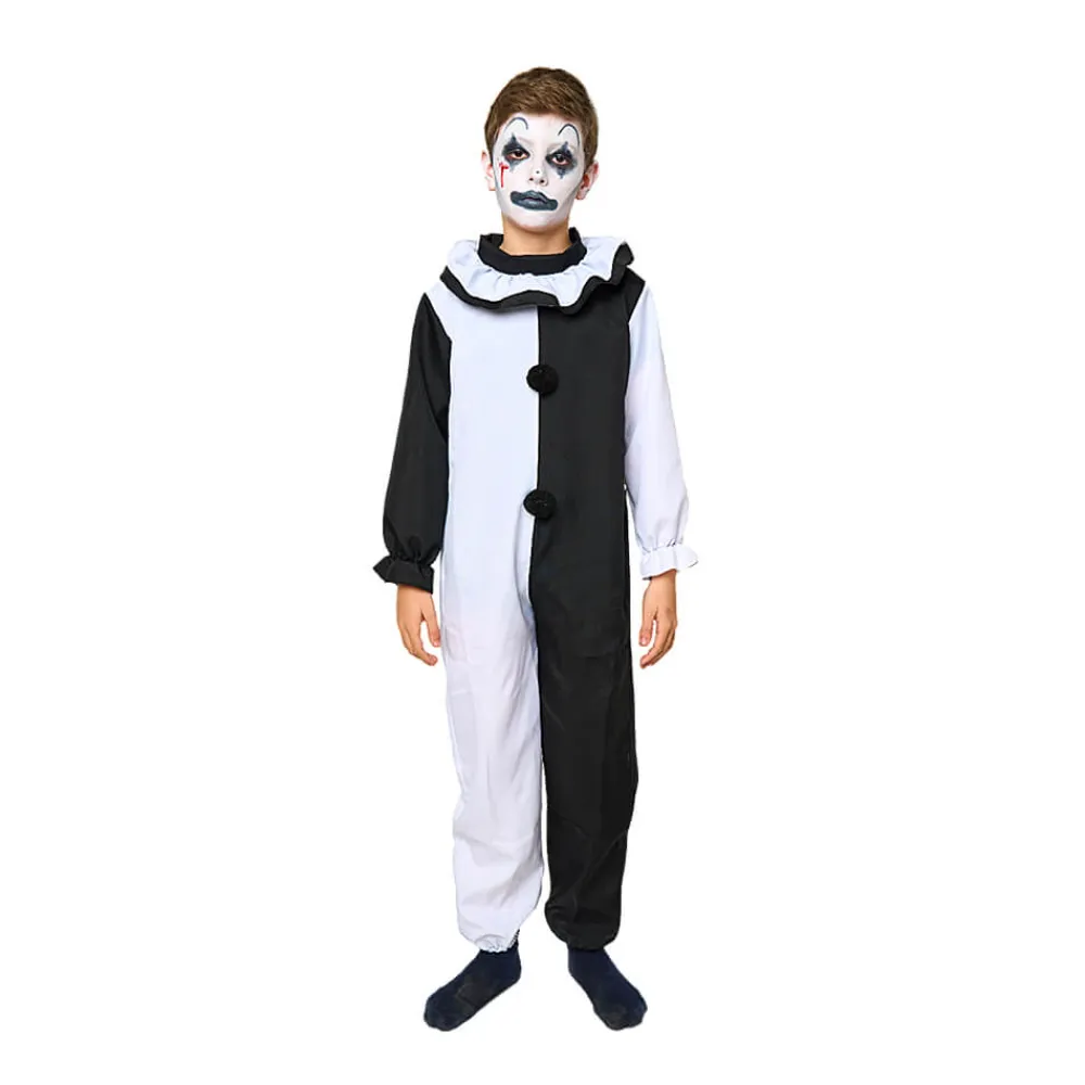 Discount Dysmad Disfraz Payaso Asesino Blanco y Negro Infantil