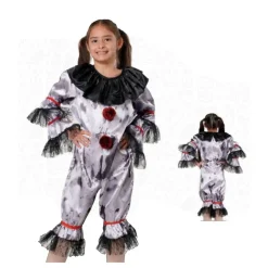 Clearance Kebedo Moda Disfraz Payaso Asesino para Niños y Niñas - Estilo IT Pennywise con Mono de Terror