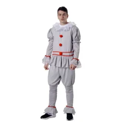 Online Kebedo Moda Disfraz Payaso IT Asesino Máscara Terror Pennywise Derry