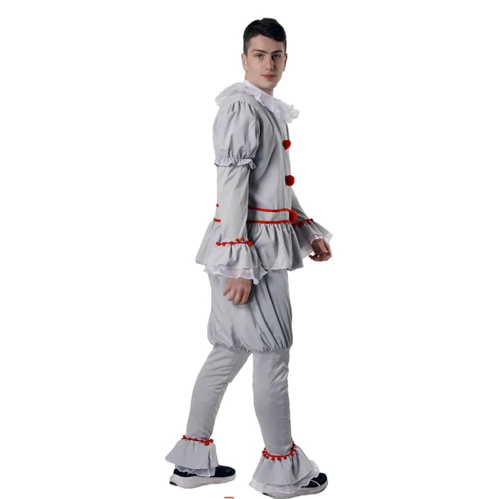 Kebedo Moda Disfraz Payaso Terrorífico Peluca roja Hombre Pennywise "IT" Bienvenidos A Derry