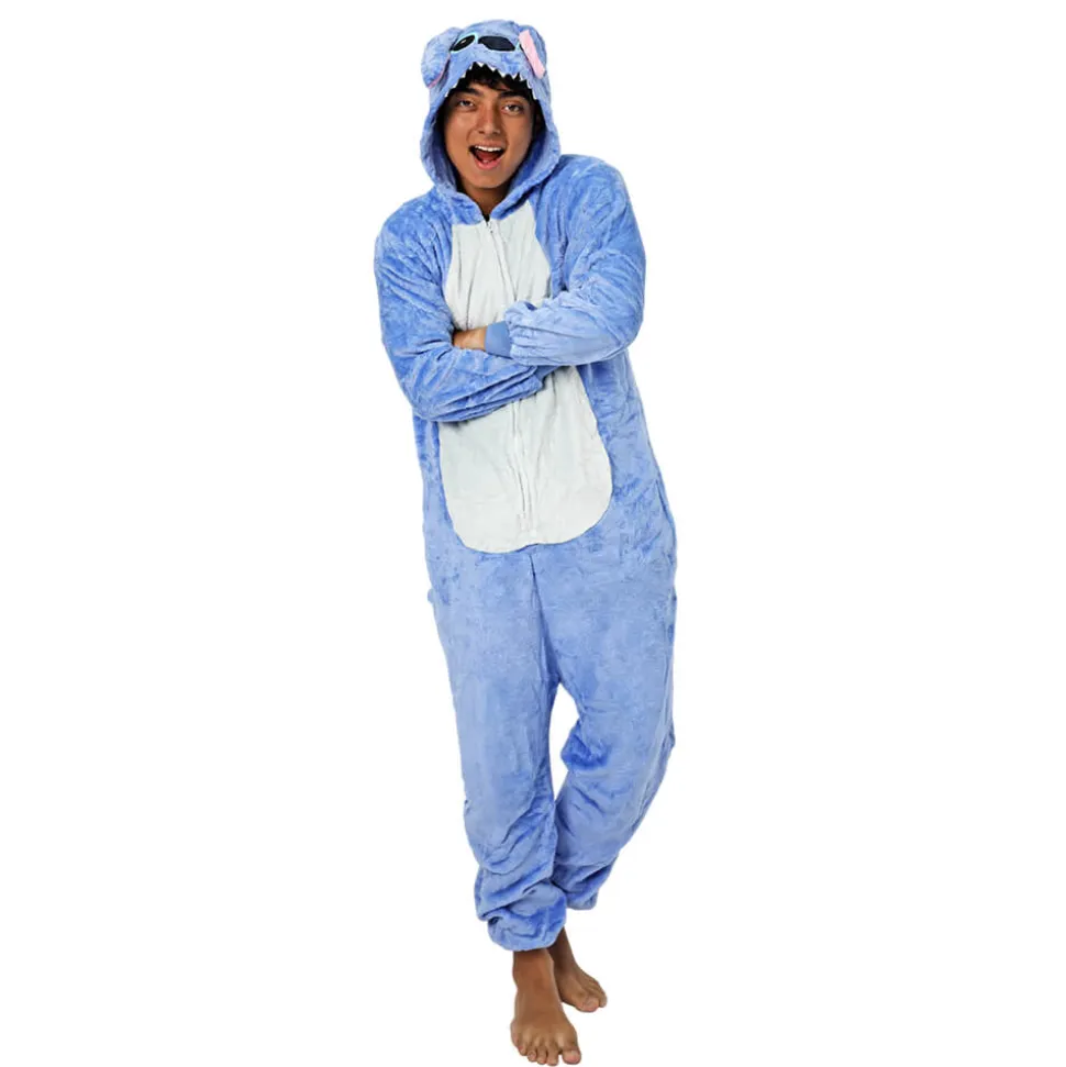Disfraz Pijama de Extraterrestre Azul para Adulto – Mono Kigurumi de Alienígena Adorable