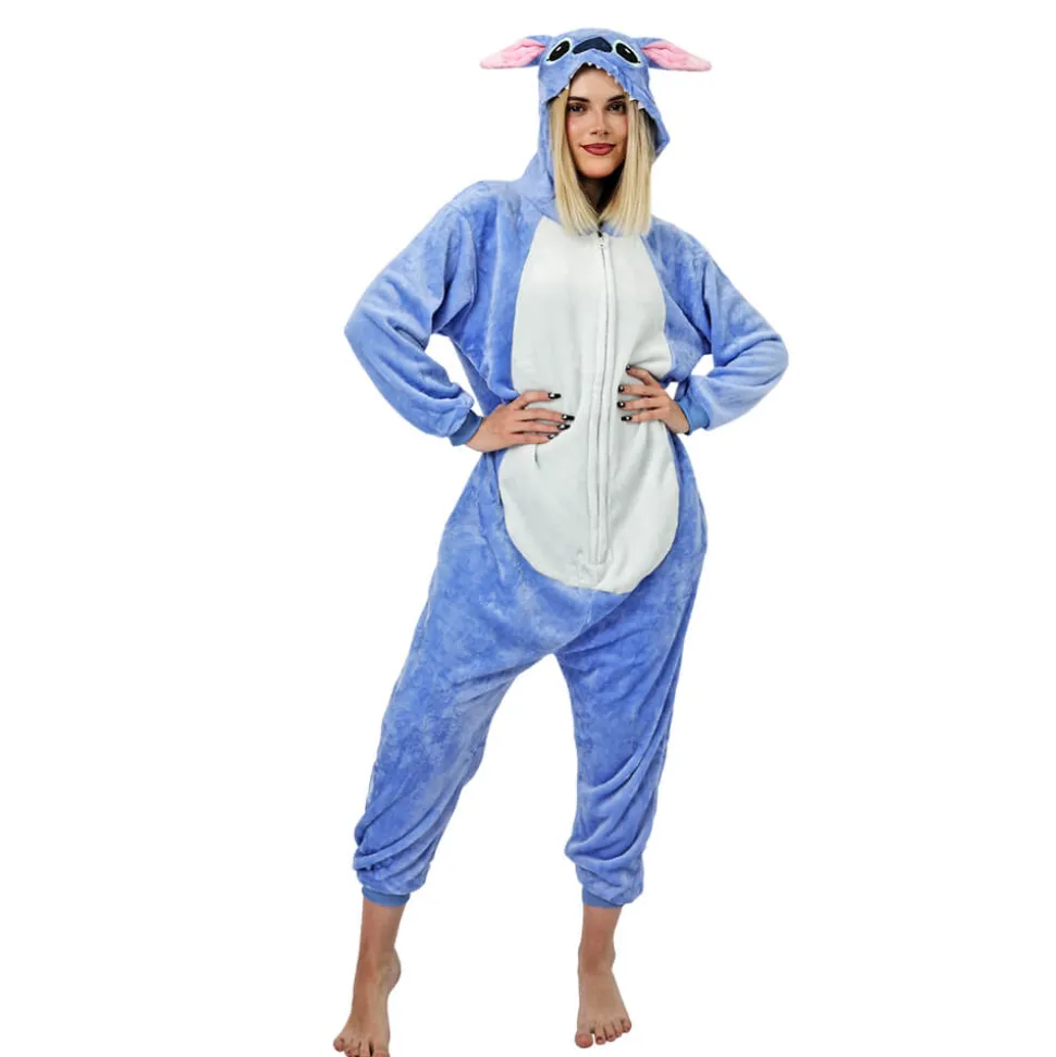 Disfraz Pijama de Extraterrestre Azul para Adulto – Mono Kigurumi de Alienígena Adorable