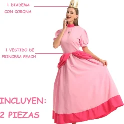 Clearance Kebedo Moda Disfraz Princesa Peach