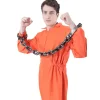 Disfraz Prisionero Naranja Adulto con Grilletes