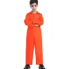 Best Kebedo Moda Disfraz Prisionero Naranja Infantil Unisex