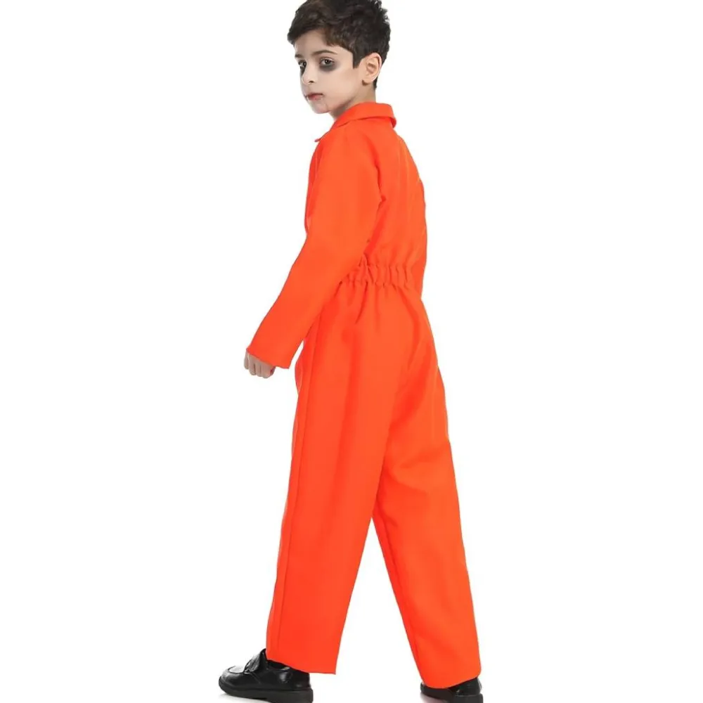 Best Kebedo Moda Disfraz Prisionero Naranja Infantil Unisex