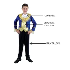 Disfraz Príncipe Bestia Azul Infantil