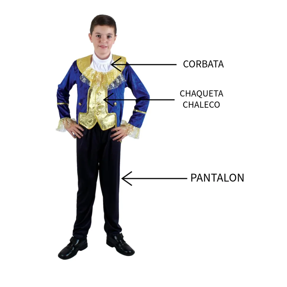 Disfraz Príncipe Bestia Azul Infantil