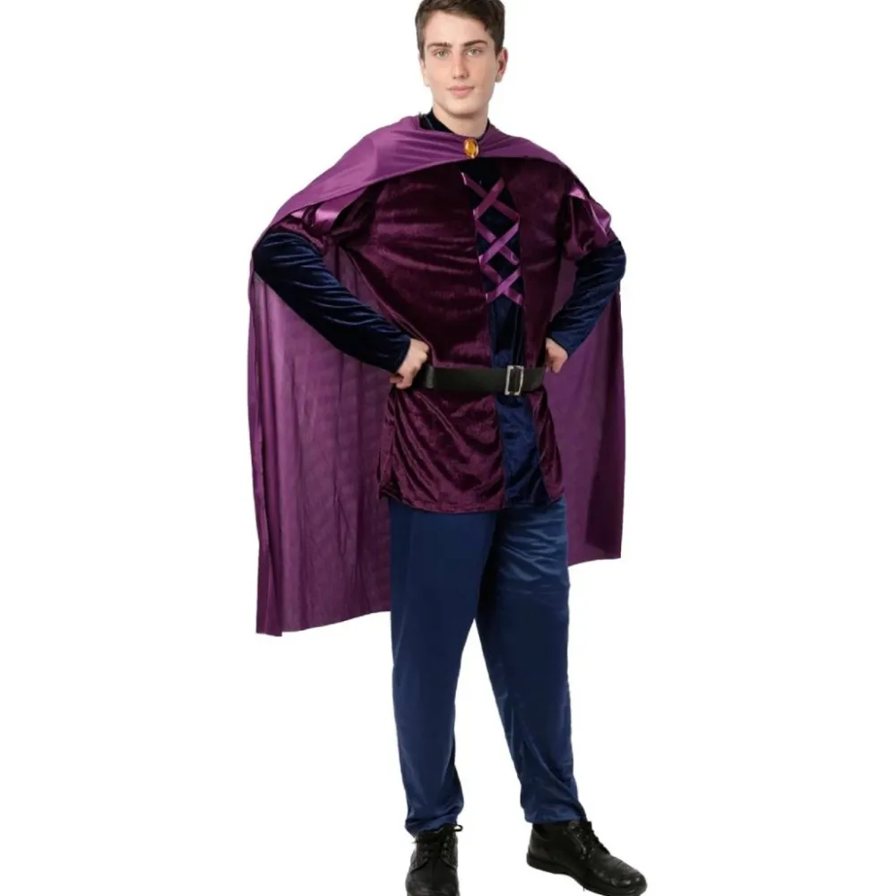 Outlet Kebedo Moda Disfraz Príncipe Lila Vintage Hombre Adulto