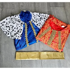 Best Kebedo Moda Disfraz Rey Mago Capa azul Adulto
