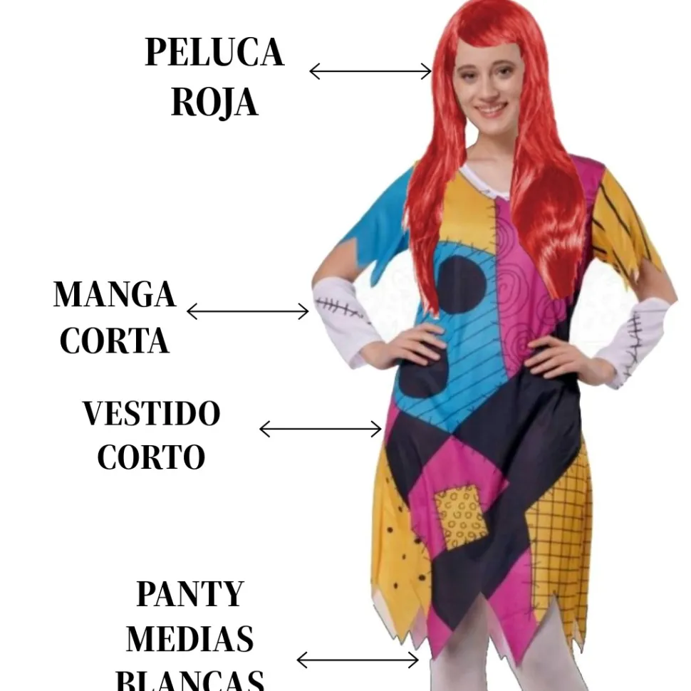 Disfraz Sally Muñeca Remendada Pesadilla Mujer