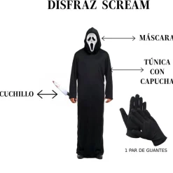 New Kebedo Moda Disfraz Scream Adulto