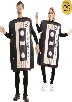 Disfraz unisex cinta de Cassette de los años 80