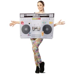 Disfraz unisex de radiocassete de los 80´s