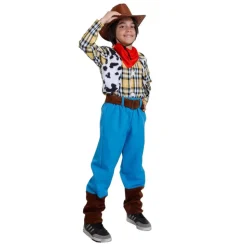 Disfraz Vaquero Woody Toy Story Western con Sombrero Cowboy Marrón 3 a 12 años