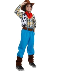 Disfraz Vaquero Woody Toy Story Western con Sombrero Cowboy Marrón 3 a 12 años