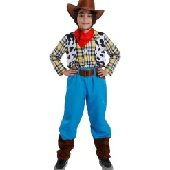 Disfraz Vaquero Woody Toy Story Western con Sombrero Cowboy Marrón 3 a 12 años
