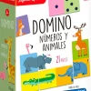 Hot Clementoni Dominó números y animales. 21 fichas (Jugando Aprendo)