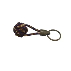 Dúo pulsera y llavero bola náutico 4mm azul España
