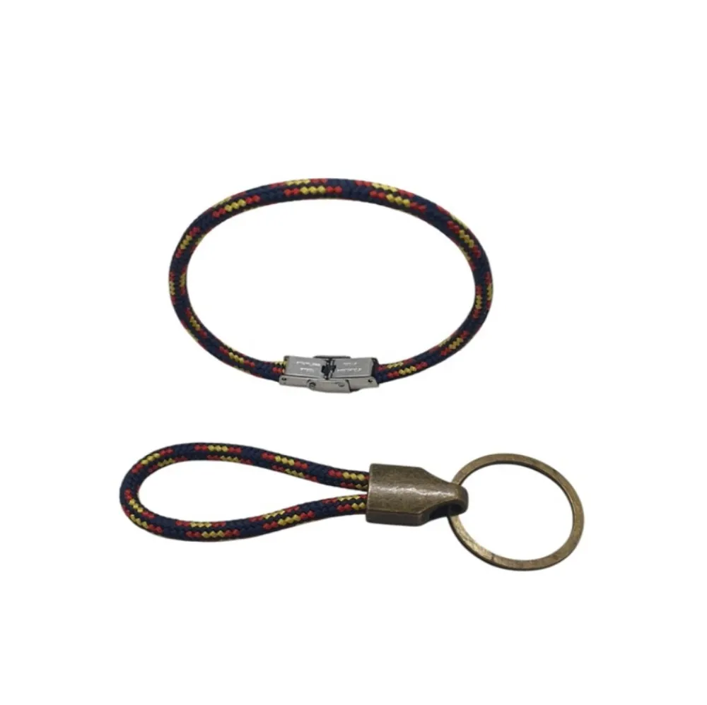 Online PCMaes Dúo pulsera y llavero cordón cabo náutico 4mm azul España