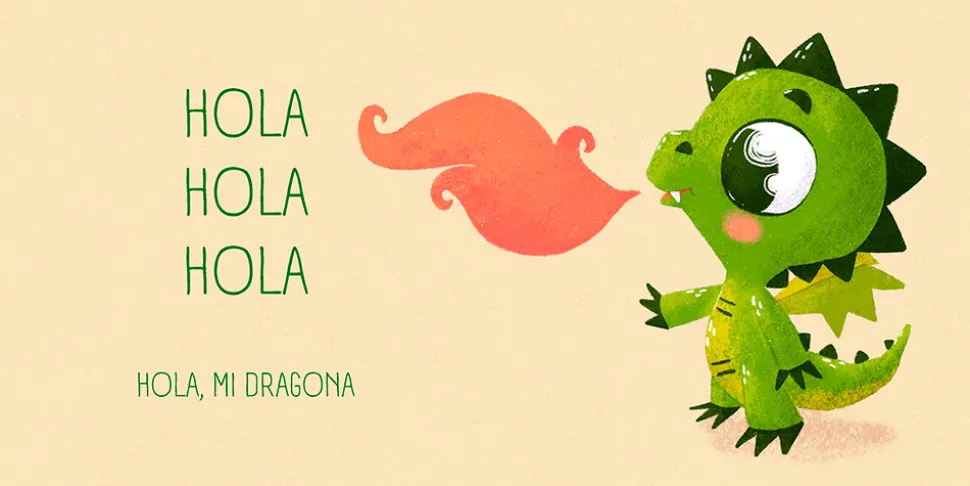 Dragona. Libro para bebés con rimas