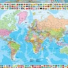 Hot Educa-Borras Educa Puzzle 1500 piezas. Mapamundi político