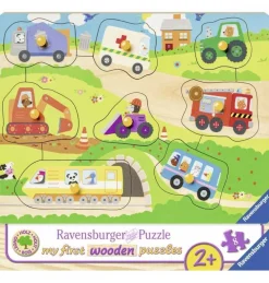 Online Ravensburger Encajable de Madera Mis Vehículos preferidos