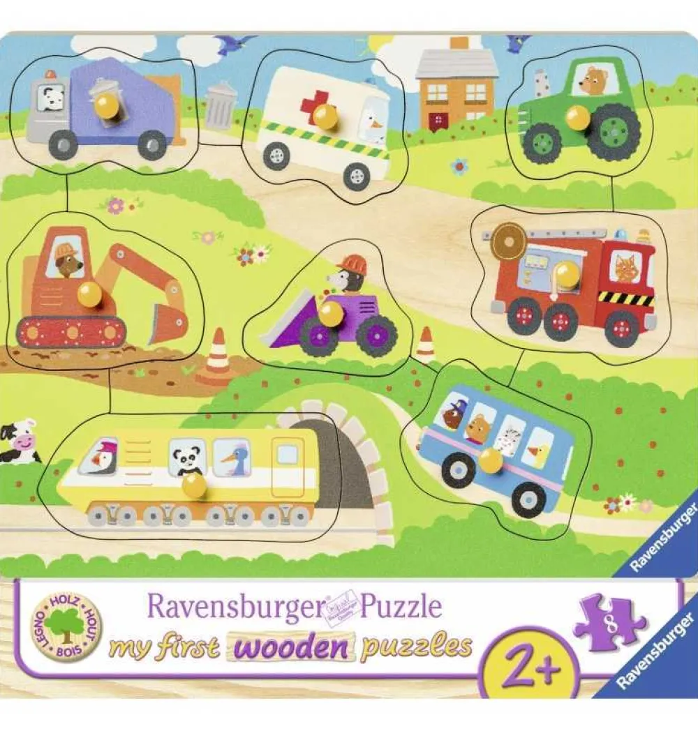Online Ravensburger Encajable de Madera Mis Vehículos preferidos