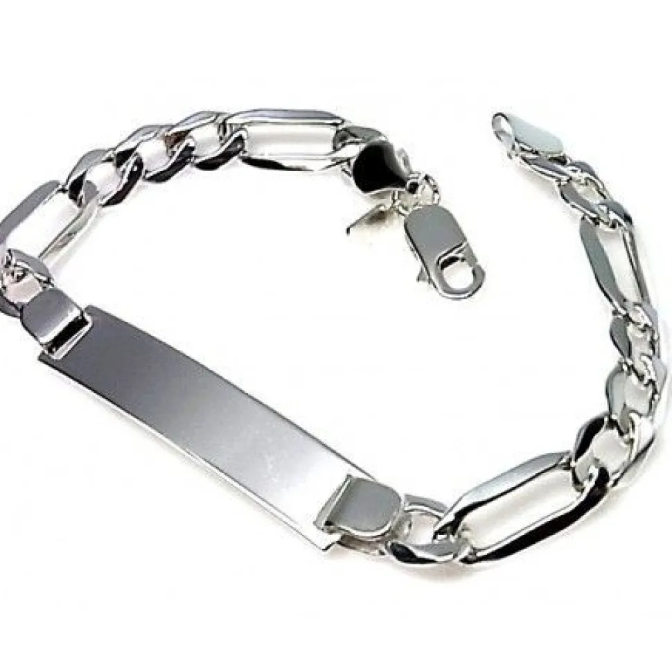 Esclava De Plata Alternada 3+1 18,5 Cm.