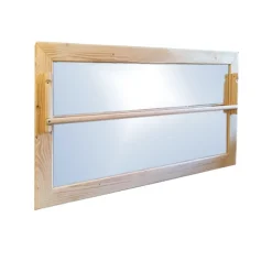 Espejo Montessori de seguridad con barra 100x50