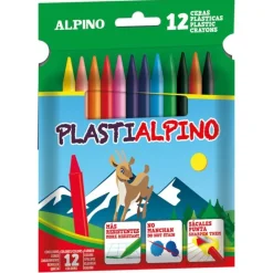 Estuche 12 Ceras Infantiles PlastiAlpino - Alpino