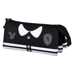 New Karactermania Estuche Portatodo Triple Fan Miercoles Wednesday Varsity 23x11x7 cm