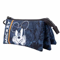 Karactermania Estuche Portatodo Triple Fan Mickey Azul 23x11x7 cm