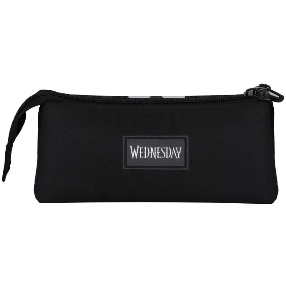 Estuche Portatodo Triple Fan Karactermania Miercoles Wednesday Uniforme 23x11x7 cm