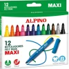 Sale Alpino Estuche 12 rotuladores de colores Gruesos Maxi -