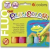 Clearance Alpino Estuche Témpera solida Playcolor Fluo One 6 colores surtidos -
